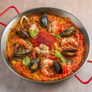 paella seafood 2 pacs