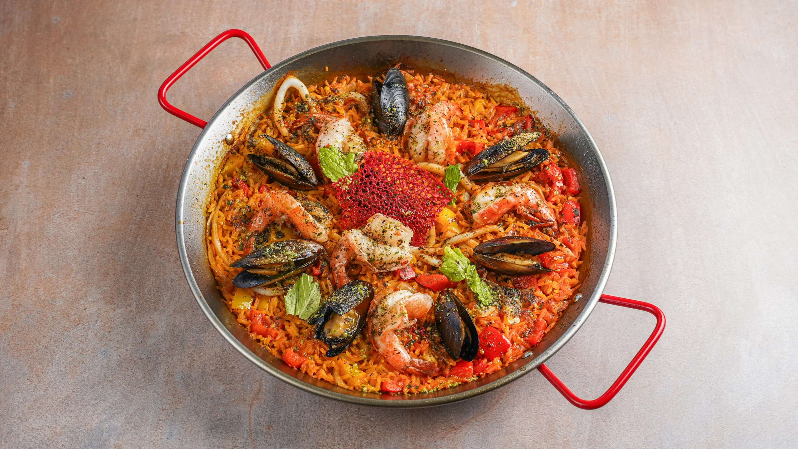 paella seafood 2 pacs