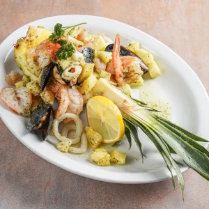 seafood salad with pineapple