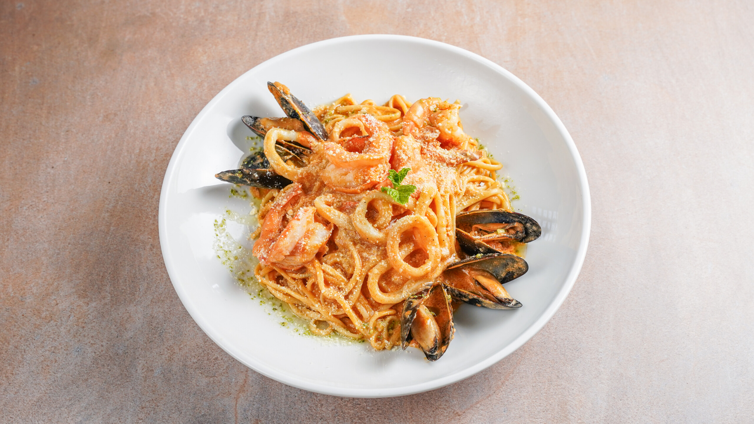 Spaghettis seafood